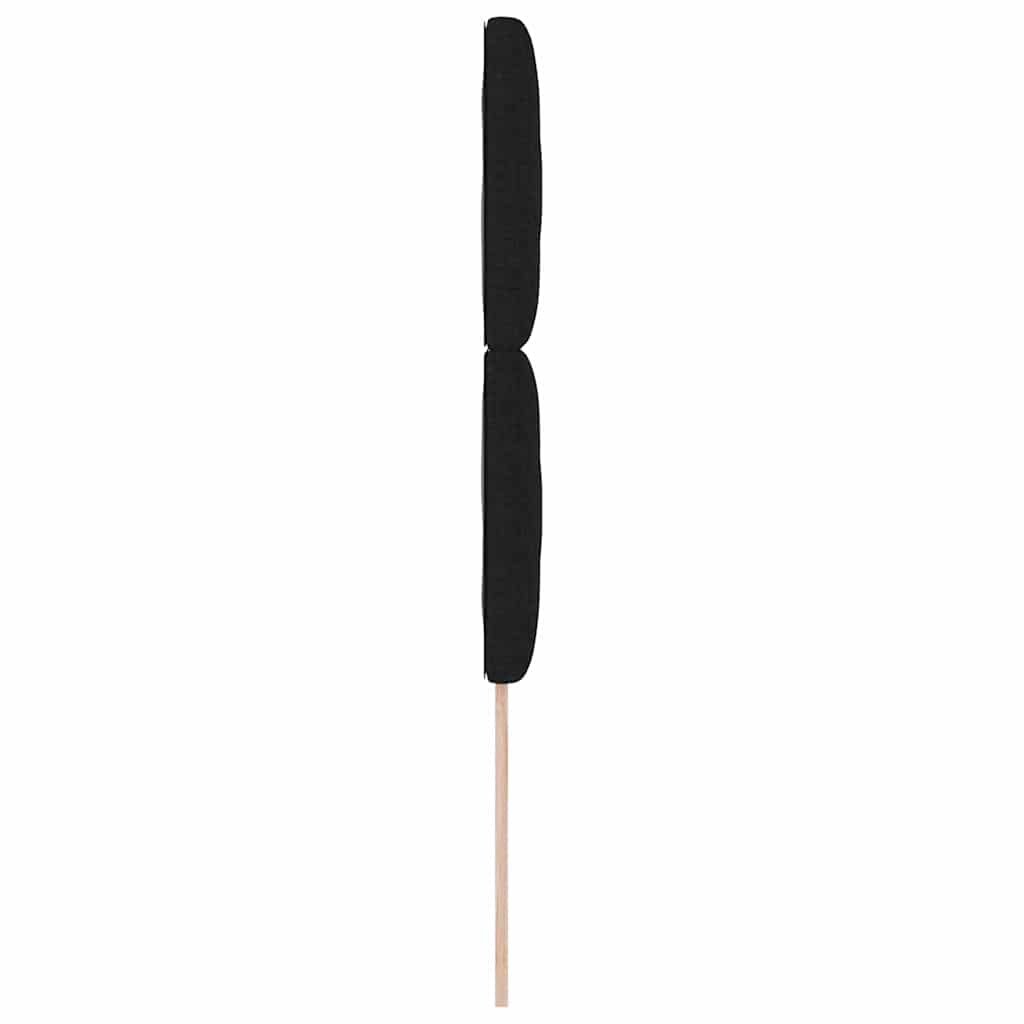LED sengegavl Sort 90 cm Stof