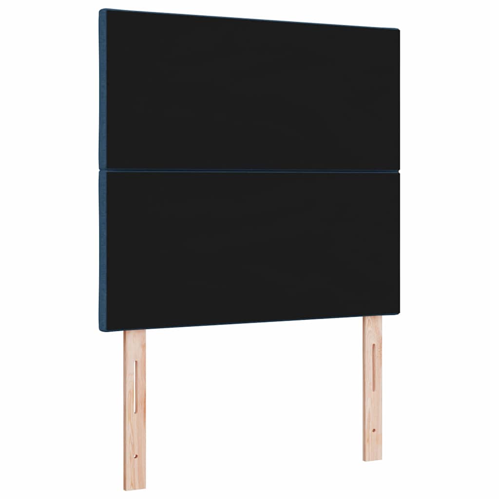 LED sengegavl Blå 90 cm Stof