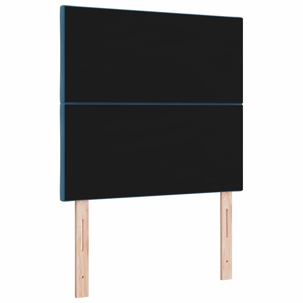 LED sengegavl Mørk blå 90 cm Fløjl