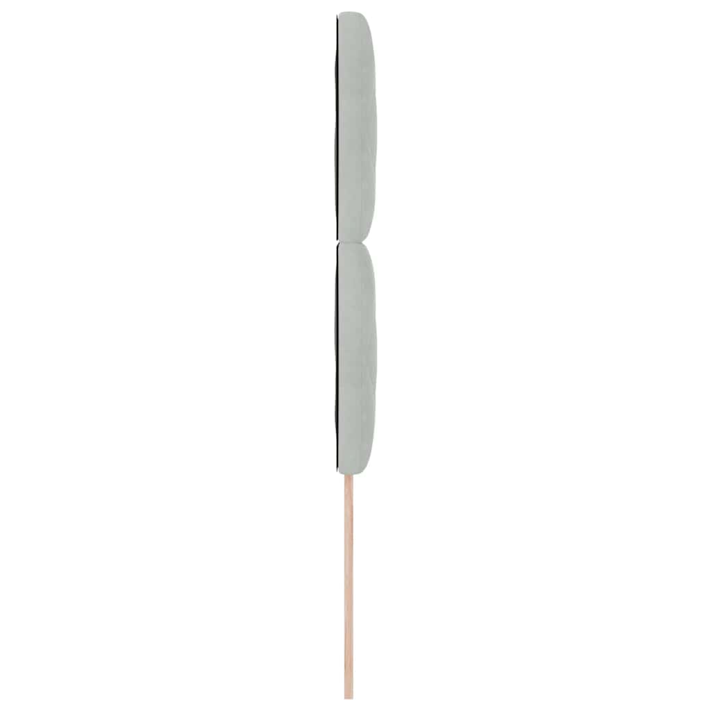 LED sengegavl Lysegrå 100 cm Fløjl