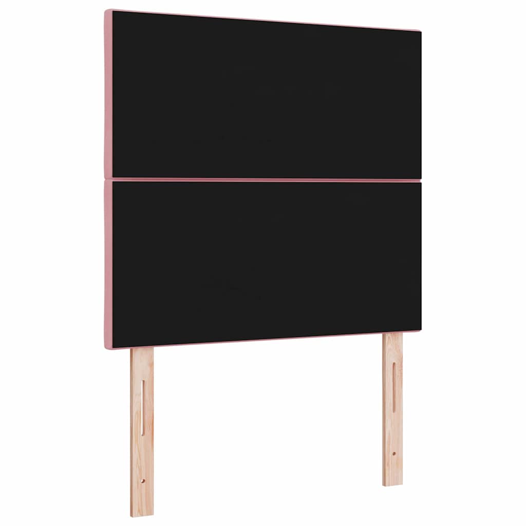 LED sengegavl Lyserød 100 cm Fløjl