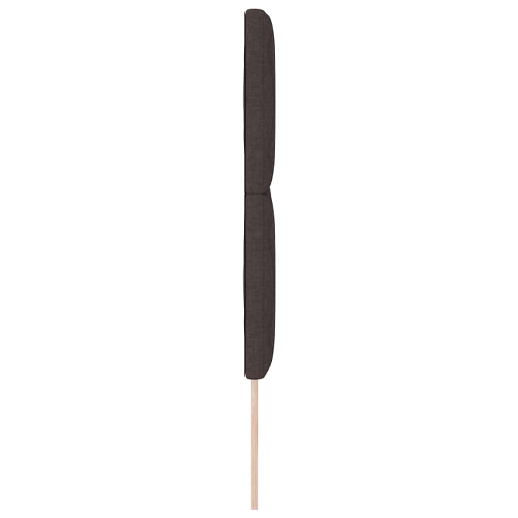 LED sengegavl Brun 160 cm Stof