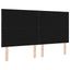 LED sengegavl Brun 180 cm Stof