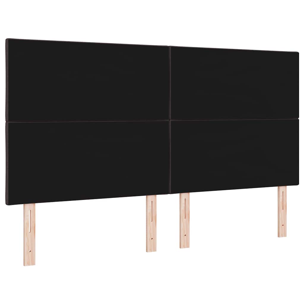 LED sengegavl Brun 180 cm Stof