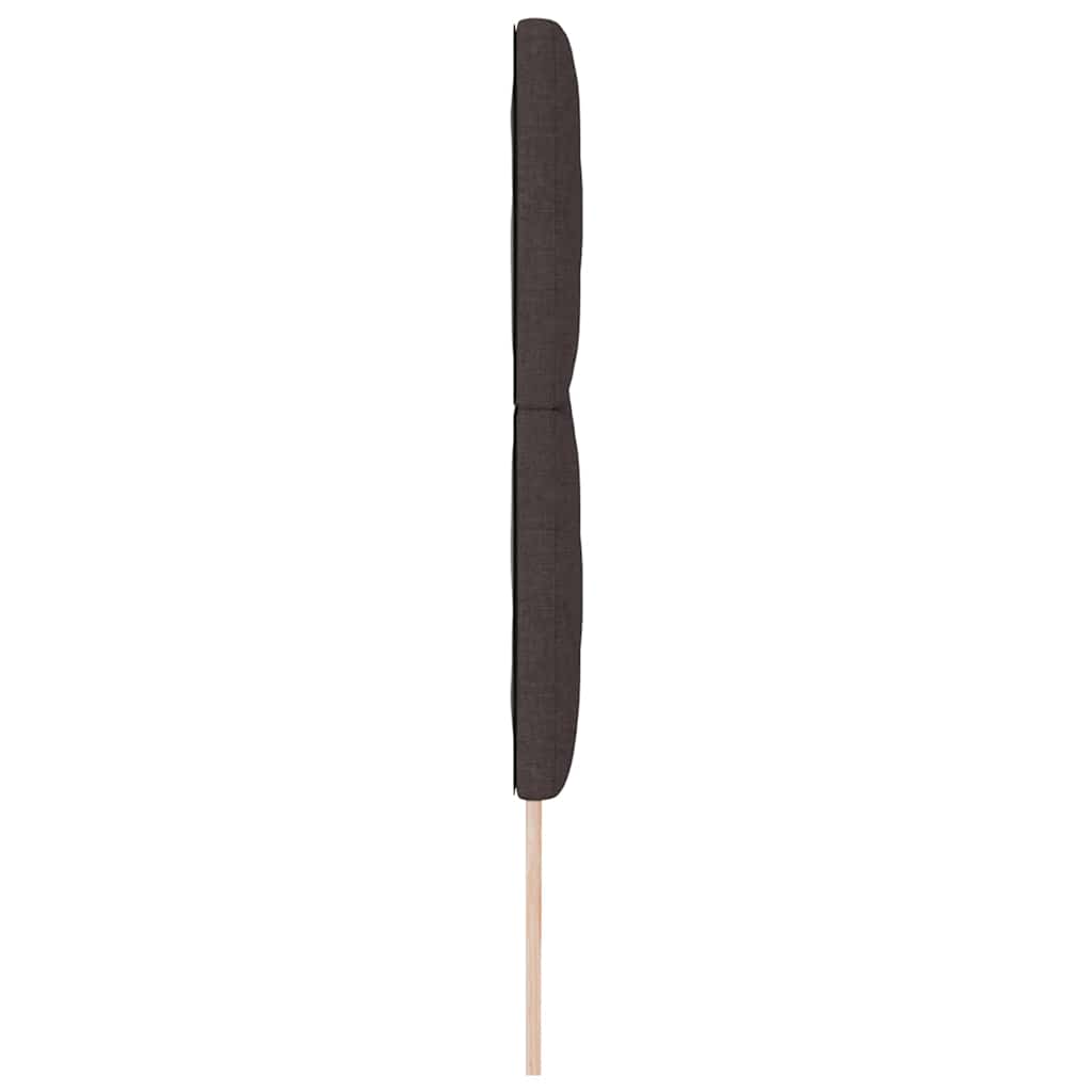 LED sengegavl Brun 180 cm Stof