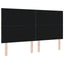 LED sengegavl Lysegrå 180 cm Stof