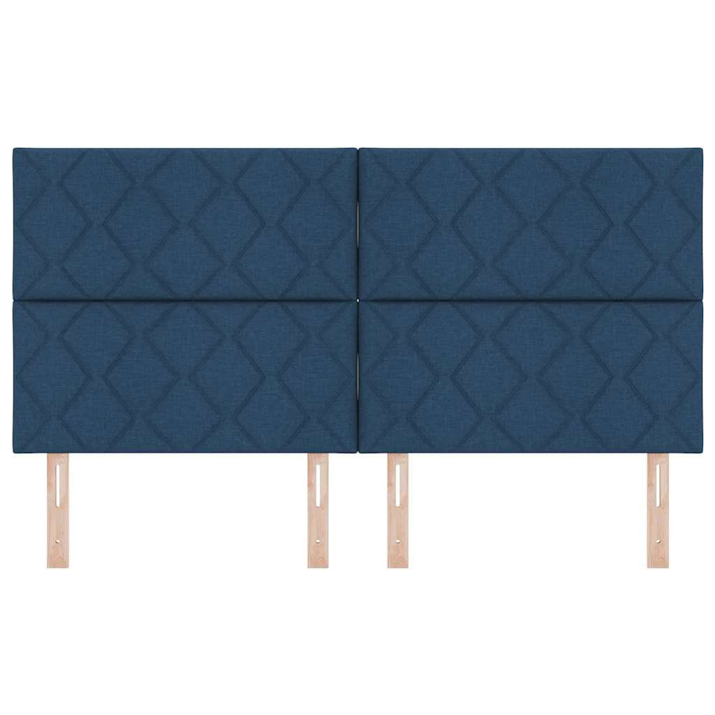 LED sengegavl Lysegrå 180 cm Stof