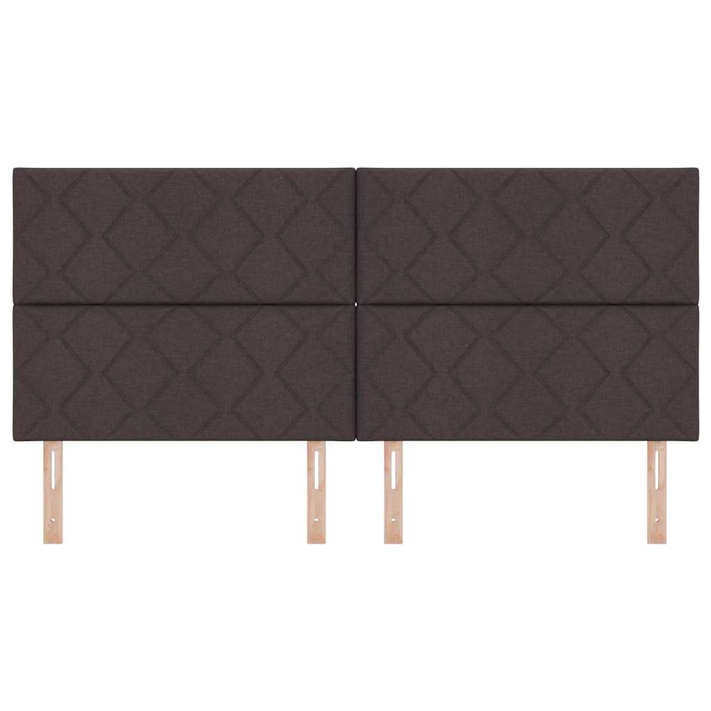 LED sengegavl Lysegrå 200 cm Stof