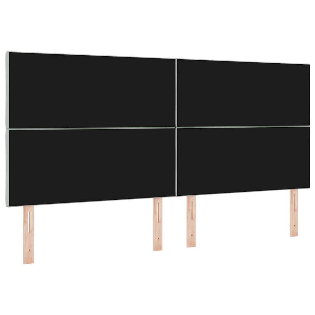 LED sengegavl Lysegrå 200 cm Fløjl