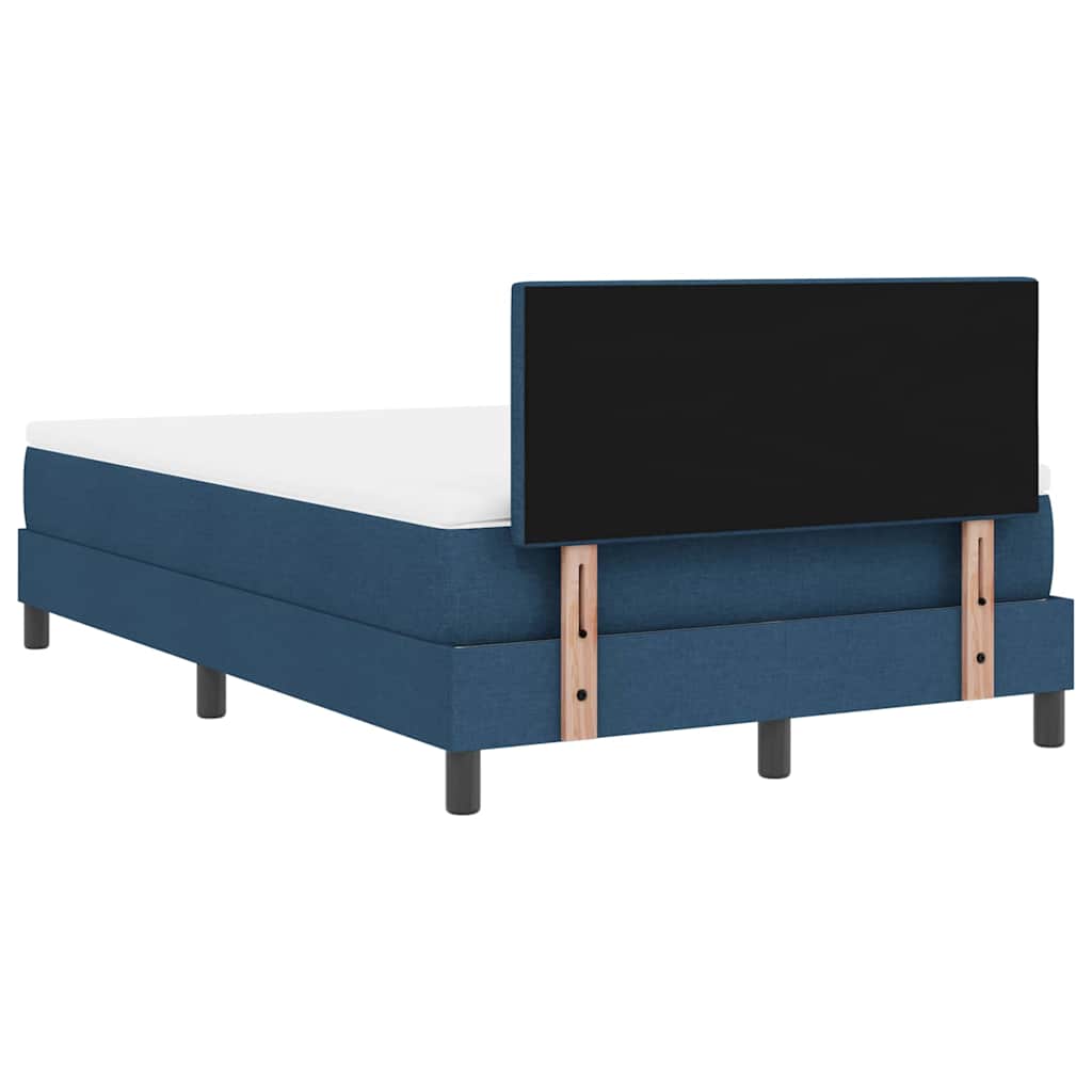 Box spring seng med hovedgærde Blå 120 x 190 cm Stof