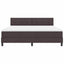 Box spring seng med hovedgærde Mørk Brun 180 x 200 cm Stof