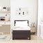 Box spring seng med hovedgærde Mørk Brun 80 x 200 cm Stof