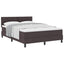 Box spring seng med pude Mørk Brun 140 x 200 cm Stof