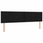 Box spring seng med hovedgærde Sort 180 x 200 cm Stof