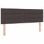 Box spring seng med pude Mørk Brun 140 x 200 cm Stof