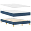 Box spring seng med pude med hovedgærde Blå 120 x 190 cm Stof