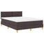 Box spring seng med pude Mørk Brun 140 x 200 cm Stof