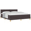 Box spring seng med pude Mørk Brun 180 x 200 cm Stof