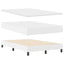 Box spring seng med hovedgærde Hvid 120 x 190 cm Kunstlæder