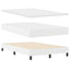 Box spring seng med hovedgærde Hvid 120 x 200 cm Kunstlæder