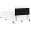 Box spring seng med hovedgærde Hvid 120 x 200 cm Kunstlæder
