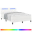 Box spring seng med madras Hvid 140 x 200 cm Kunstlæder