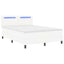 Box spring seng med madras Hvid 140 x 200 cm Kunstlæder