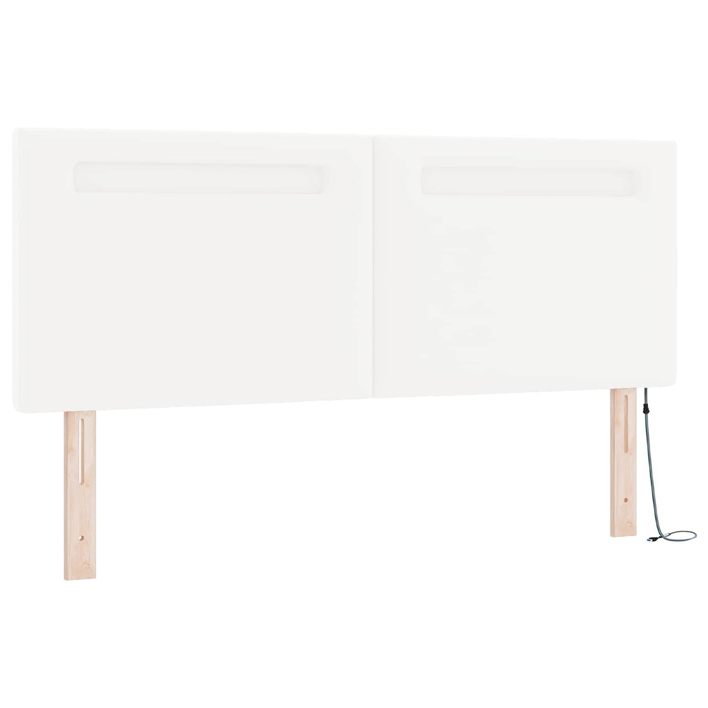 Box spring seng med madras Hvid 140 x 200 cm Kunstlæder