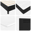 Box spring seng med madras Sort 160 x 200 cm Kunstlæder