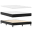 Box spring seng med madras Sort 160 x 200 cm Kunstlæder