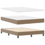Box spring seng med madras Cappuccino 160 x 200 cm Kunstlæder