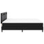 Box spring seng med hovedgærde Sort 180 x 200 cm Kunstlæder