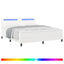 Box spring seng med madras Hvid 180 x 200 cm Kunstlæder