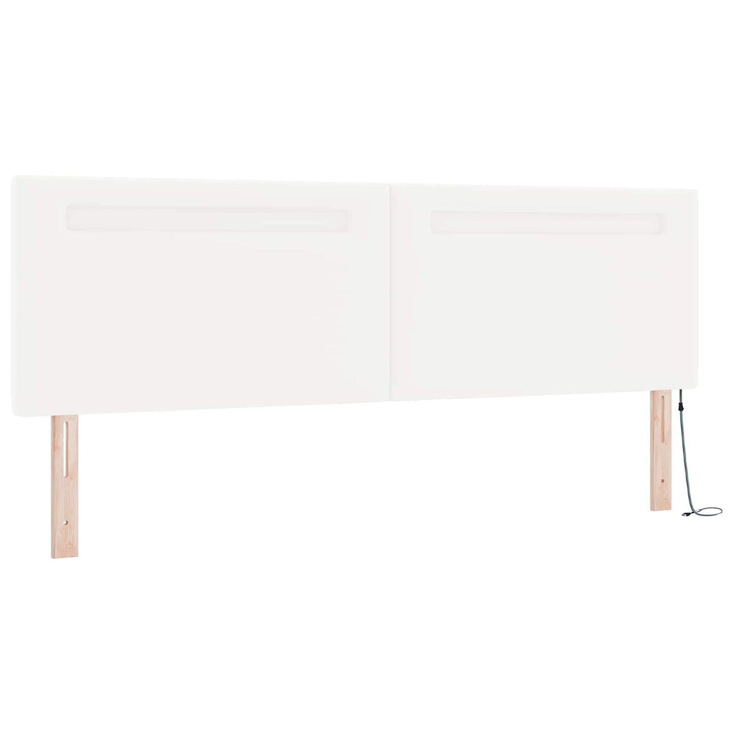 Box spring seng med madras Hvid 180 x 200 cm Kunstlæder
