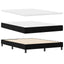 Box spring seng med madras Sort 140 x 200 cm Fløjl