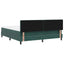 Box spring seng med madras Mørkegrøn 180 x 200 cm Fløjl