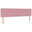Box spring seng med hovedgærde Lyserød 180 x 200 cm Fløjl