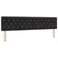 Box spring seng med madras Sort 200 x 200 cm Fløjl