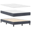 Box spring seng med hovedgærde Mørkegrå 120 x 200 cm Fløjl