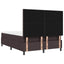 Box spring seng med hovedgærde Mørk Brun 160 x 200 cm Stof
