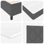 Box spring seng med hovedgærde Mørkegrå 80 x 200 cm Stof