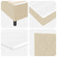 Box spring seng med hovedgærde Creme 90 x 190 cm Stof
