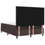 Box spring seng med hovedgærde Mørk Brun 140 x 200 cm Stof