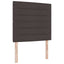Box spring seng med hovedgærde Mørk Brun 120 x 190 cm Stof