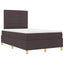 Box spring seng med hovedgærde Mørk Brun 120 x 190 cm Stof