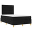 Box spring seng med hovedgærde Sort 120 x 190 cm Stof