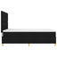 Box spring seng med madras Sort 140 x 200 cm Stof