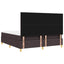Box spring seng med hovedgærde Mørk Brun 180 x 200 cm Stof