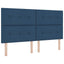 Box spring seng med hovedgærde Blå 180 x 200 cm Stof