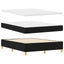 Box spring seng med hovedgærde Sort 140 x 190 cm Stof